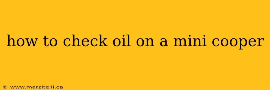 how to check oil on a mini cooper