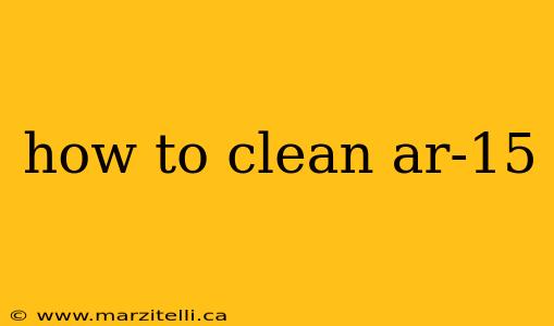 how to clean ar-15