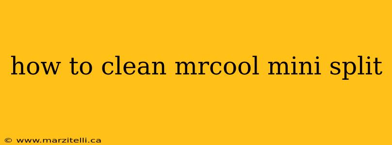 how to clean mrcool mini split