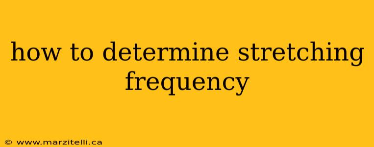 how to determine stretching frequency
