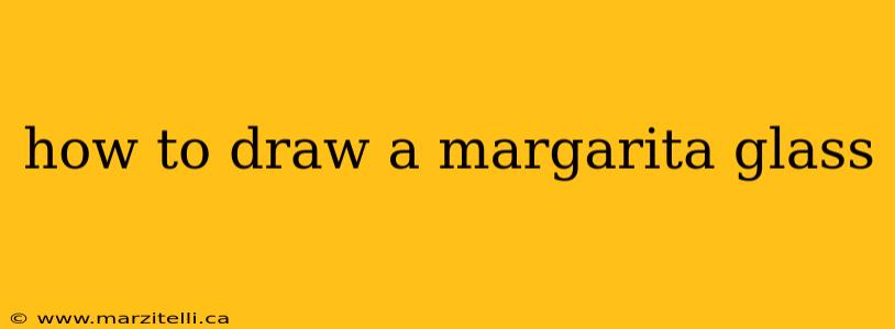 how to draw a margarita glass