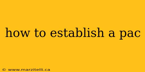 how to establish a pac