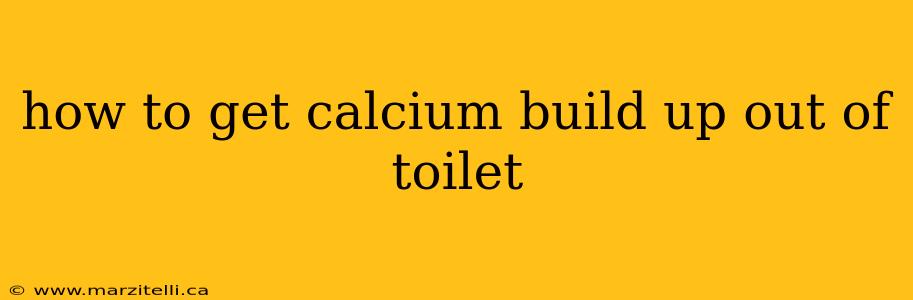 how to get calcium build up out of toilet