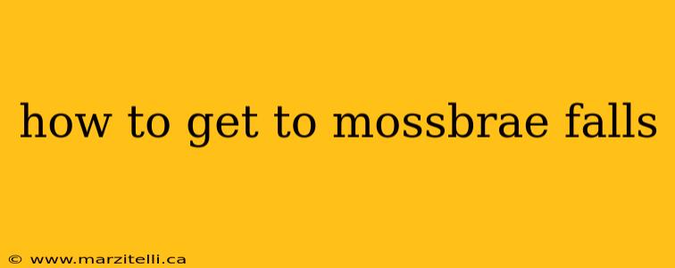 how to get to mossbrae falls