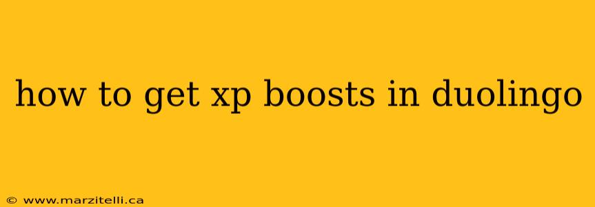 how to get xp boosts in duolingo