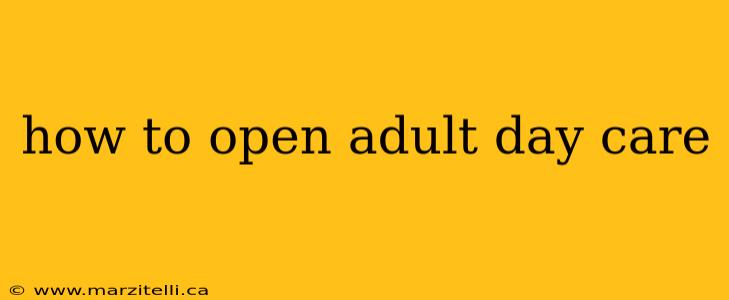how to open adult day care