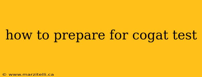 how to prepare for cogat test