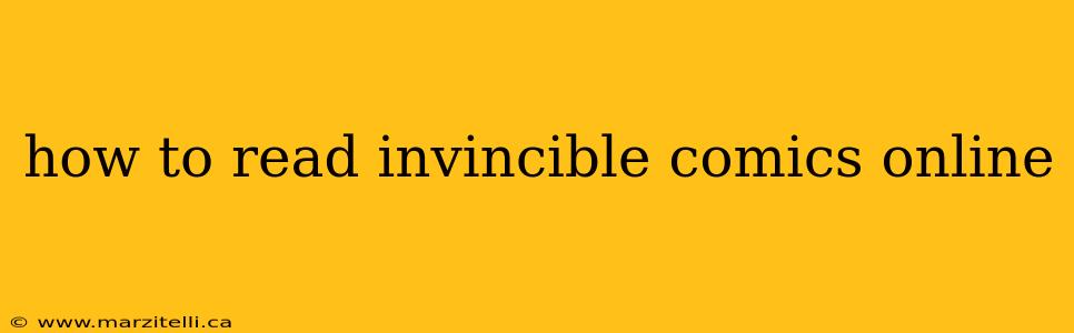 how to read invincible comics online