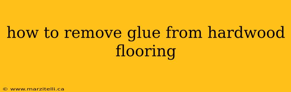 how to remove glue from hardwood flooring