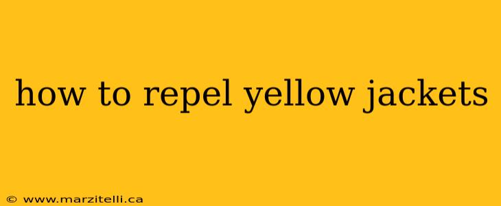 how to repel yellow jackets
