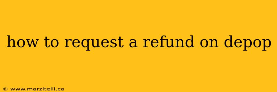 how to request a refund on depop