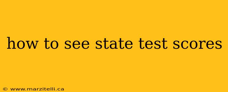 how to see state test scores