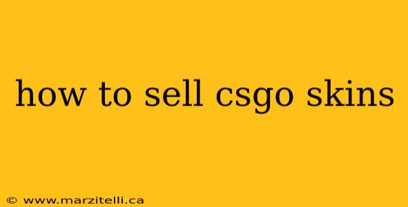 how to sell csgo skins