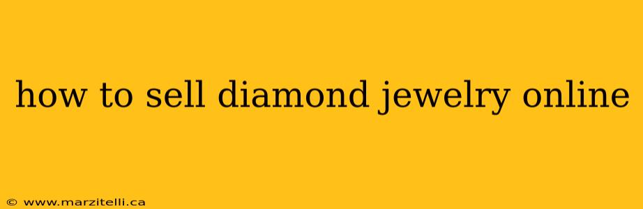 how to sell diamond jewelry online
