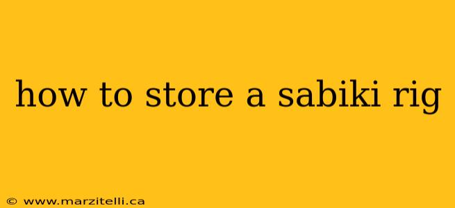 how to store a sabiki rig