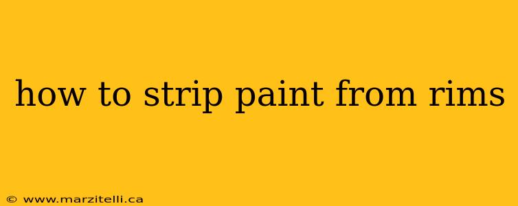 how to strip paint from rims