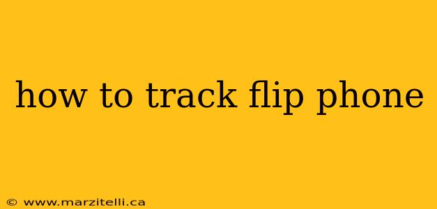 how to track flip phone