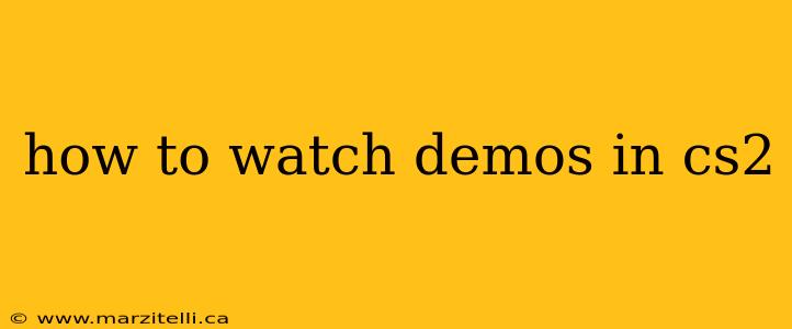 how to watch demos in cs2