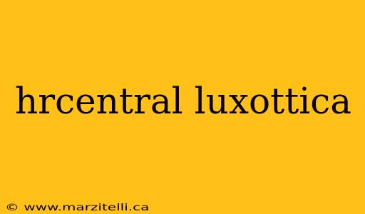 hrcentral luxottica