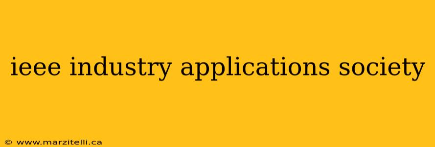 ieee industry applications society