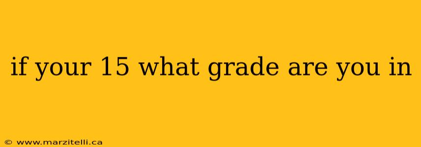 if your 15 what grade are you in