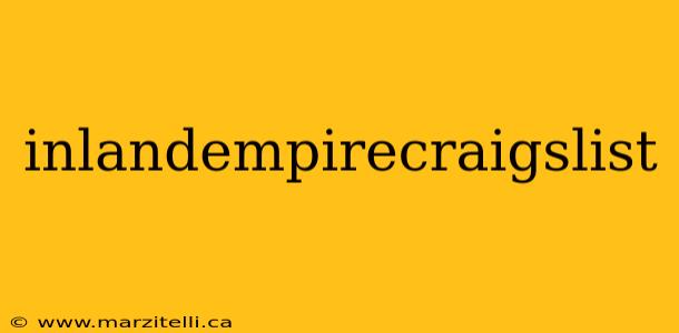 inlandempirecraigslist