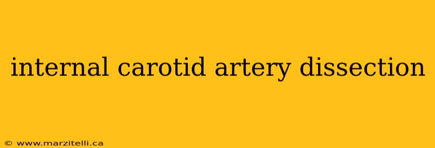internal carotid artery dissection