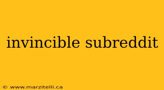 invincible subreddit