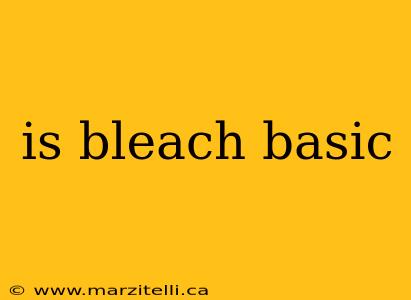 is bleach basic