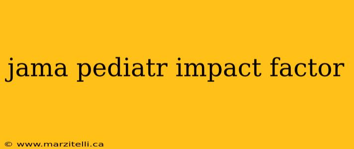 jama pediatr impact factor
