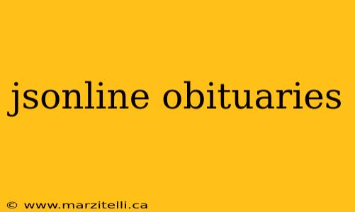 jsonline obituaries