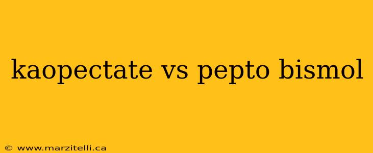 kaopectate vs pepto bismol