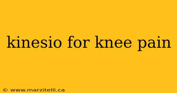kinesio for knee pain