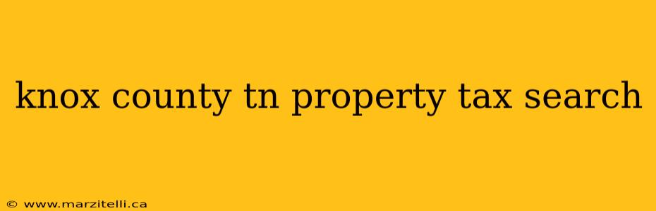 knox county tn property tax search