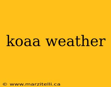 koaa weather