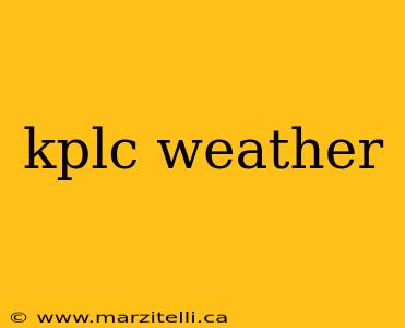 kplc weather