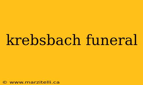 krebsbach funeral