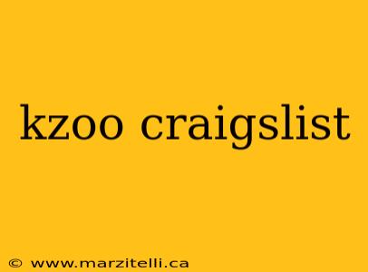 kzoo craigslist