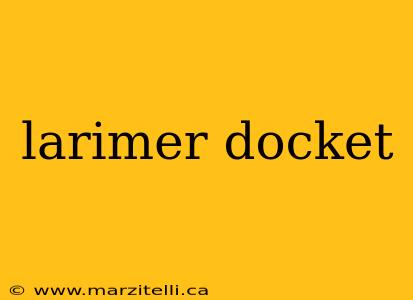 larimer docket