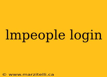 lmpeople login