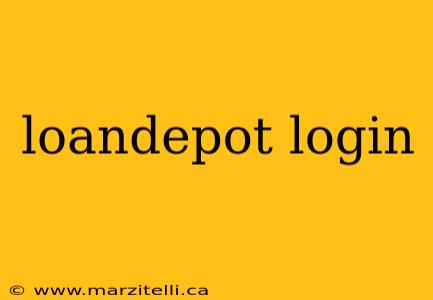 loandepot login