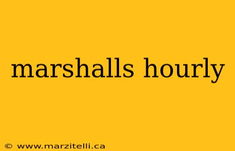 marshalls hourly