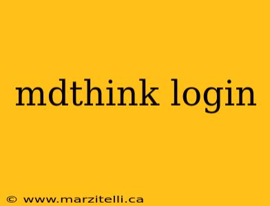 mdthink login