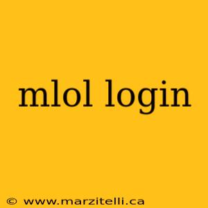 mlol login