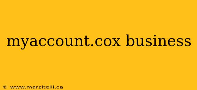 myaccount.cox business