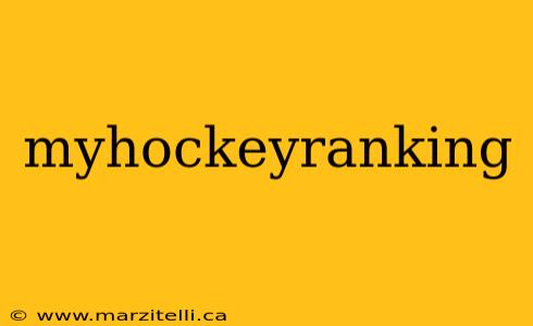 myhockeyranking