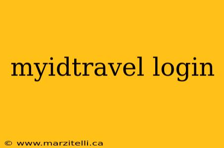 myidtravel login