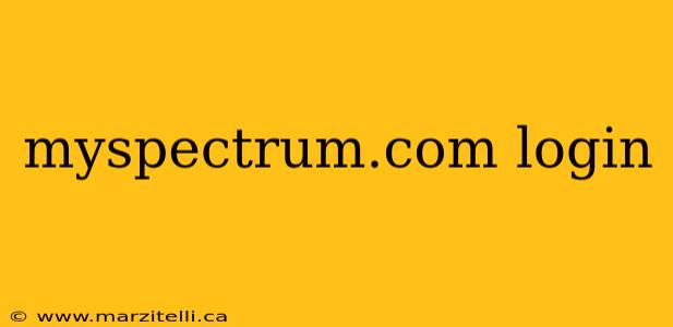 myspectrum.com login