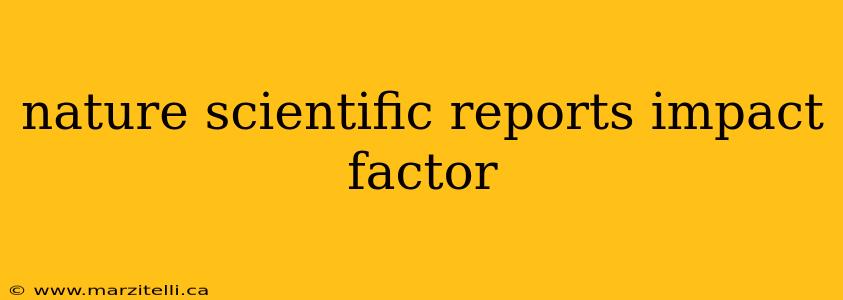 nature scientific reports impact factor