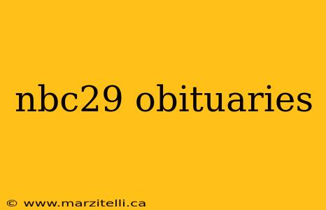 nbc29 obituaries